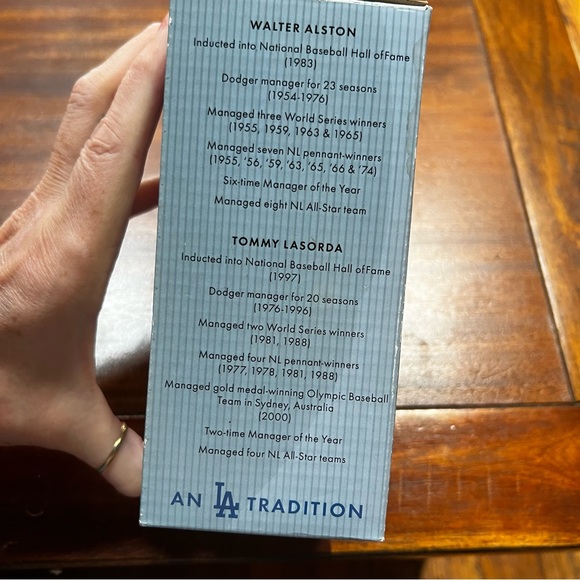 Tommy Lasorda Walter Alston Dual LA Dodgers SGA Los Angeles Bobblehead Baseball - Picture 6 of 8